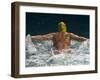 Young Woman Swimming the Butterfly Stroke in a Swimming Pool, Bainbridge Island, Washington, USA-null-Framed Photographic Print