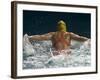 Young Woman Swimming the Butterfly Stroke in a Swimming Pool, Bainbridge Island, Washington, USA-null-Framed Photographic Print