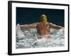 Young Woman Swimming the Butterfly Stroke in a Swimming Pool, Bainbridge Island, Washington, USA-null-Framed Photographic Print