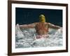 Young Woman Swimming the Butterfly Stroke in a Swimming Pool, Bainbridge Island, Washington, USA-null-Framed Photographic Print