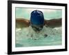 Young Woman Swimming the Butterfly Stroke in a Swimming Pool, Bainbridge Island, Washington, USA-null-Framed Photographic Print