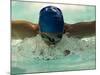 Young Woman Swimming the Butterfly Stroke in a Swimming Pool, Bainbridge Island, Washington, USA-null-Mounted Photographic Print