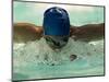 Young Woman Swimming the Butterfly Stroke in a Swimming Pool, Bainbridge Island, Washington, USA-null-Mounted Photographic Print