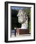 Young Woman Taking Photograph of the Monumental Head, by Igor Mitora, Boboli Gardens, Florence, Tus-Peter Barritt-Framed Photographic Print