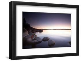 Young Woman Taking Photos at Lake Tahoe, California-Justin Bailie-Framed Photographic Print