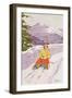 Young Woman Tobogganing-Carlo Pellegrini-Framed Giclee Print