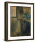 Young Woman Washing Herself, 1896 (Oil on Wood)-Edvard Munch-Framed Giclee Print