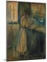 Young Woman Washing Herself, 1896 (Oil on Wood)-Edvard Munch-Mounted Giclee Print