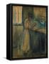 Young Woman Washing Herself, 1896 (Oil on Wood)-Edvard Munch-Framed Stretched Canvas
