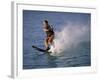 Young Woman Waterskiing-null-Framed Photographic Print