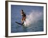 Young Woman Waterskiing-null-Framed Photographic Print