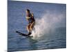 Young Woman Waterskiing-null-Mounted Photographic Print