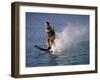 Young Woman Waterskiing-null-Framed Photographic Print