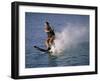 Young Woman Waterskiing-null-Framed Photographic Print