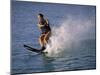 Young Woman Waterskiing-null-Mounted Photographic Print