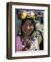 Young Woman Wearing Typical Amber Jewellery, Yushu Horse Fair, Qinghai Province, China-Occidor Ltd-Framed Photographic Print