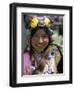 Young Woman Wearing Typical Amber Jewellery, Yushu Horse Fair, Qinghai Province, China-Occidor Ltd-Framed Photographic Print