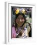 Young Woman Wearing Typical Amber Jewellery, Yushu Horse Fair, Qinghai Province, China-Occidor Ltd-Framed Photographic Print