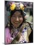 Young Woman Wearing Typical Amber Jewellery, Yushu Horse Fair, Qinghai Province, China-Occidor Ltd-Mounted Photographic Print