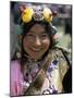 Young Woman Wearing Typical Amber Jewellery, Yushu Horse Fair, Qinghai Province, China-Occidor Ltd-Mounted Photographic Print