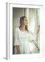 Young Woman Wearing White Dress-Sabine Rosch-Framed Photographic Print