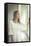 Young Woman Wearing White Dress-Sabine Rosch-Framed Stretched Canvas