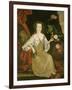 Young woman with a butterfly, c.1710-American School-Framed Giclee Print