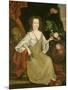 Young woman with a butterfly, c.1710-American School-Mounted Giclee Print