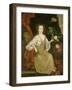 Young woman with a butterfly, c.1710-American School-Framed Giclee Print