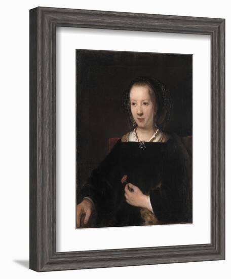 Young Woman with a Carnation, 1656-Willem Drost-Framed Giclee Print