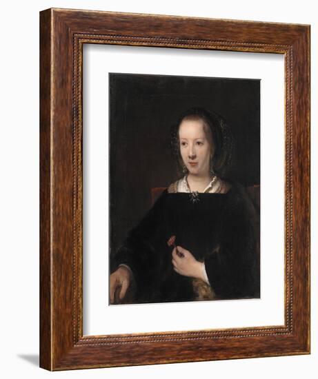 Young Woman with a Carnation, 1656-Willem Drost-Framed Giclee Print