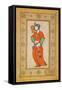 Young Woman with a Fan-Riza-i Abbasi-Framed Stretched Canvas