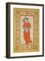 Young Woman with a Fan-Riza-i Abbasi-Framed Giclee Print