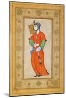 Young Woman with a Fan-Riza-i Abbasi-Mounted Giclee Print