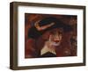 Young Woman with a Hat; Jeune Fille Au Chapeau, 1917-Gustave de Smet-Framed Giclee Print