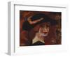 Young Woman with a Hat; Jeune Fille Au Chapeau, 1917-Gustave de Smet-Framed Giclee Print