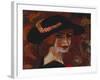 Young Woman with a Hat; Jeune Fille Au Chapeau, 1917-Gustave de Smet-Framed Giclee Print