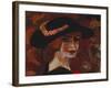 Young Woman with a Hat; Jeune Fille Au Chapeau, 1917-Gustave de Smet-Framed Giclee Print