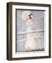 Young Woman with a Parasol on a Jetty-Paul Cesar Helleu-Framed Giclee Print