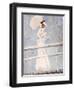 Young Woman with a Parasol on a Jetty-Paul Cesar Helleu-Framed Giclee Print