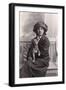 Young Woman with a Puppy-null-Framed Photographic Print