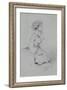 Young Woman with a Ribbon, 1857 (Charcoal and Pastel on Paper)-Claude Monet-Framed Giclee Print