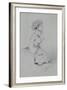 Young Woman with a Ribbon, 1857 (Charcoal and Pastel on Paper)-Claude Monet-Framed Giclee Print