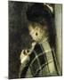 Young Woman with a Small Veil-Pierre-Auguste Renoir-Mounted Premium Giclee Print