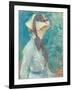 Young Woman with a Straw Hat, 1884 (Oil on Canvas)-Berthe Morisot-Framed Giclee Print