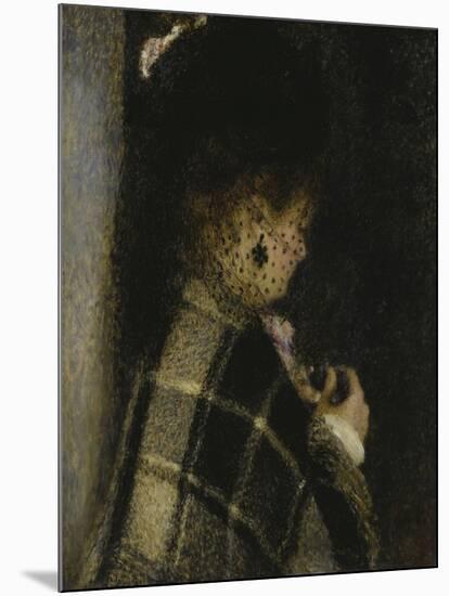 Young Woman with a Veil, c.1875-Pierre-Auguste Renoir-Mounted Giclee Print