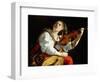 Young Woman with a Violin, c.1612-Orazio Gentileschi-Framed Premium Giclee Print