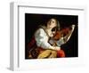 Young Woman with a Violin, c.1612-Orazio Gentileschi-Framed Giclee Print