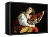 Young Woman with a Violin, c.1612-Orazio Gentileschi-Framed Stretched Canvas