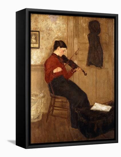 Young Woman with a Violin-Gwen John-Framed Stretched Canvas